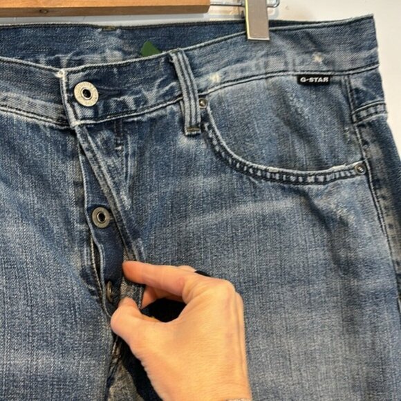 RAW men’s triple A straight jeans size width 36/ length 34 - Picture 4 of 15